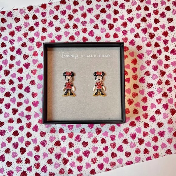 Minnie Rhinestone Dangle Earrings DISNEYxBaublebar - Picture 2 of 3